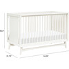 Peggy 3-in-1 Convertible Crib with Toddler Bed Conversion Kit, Warm White - Cribs - 6