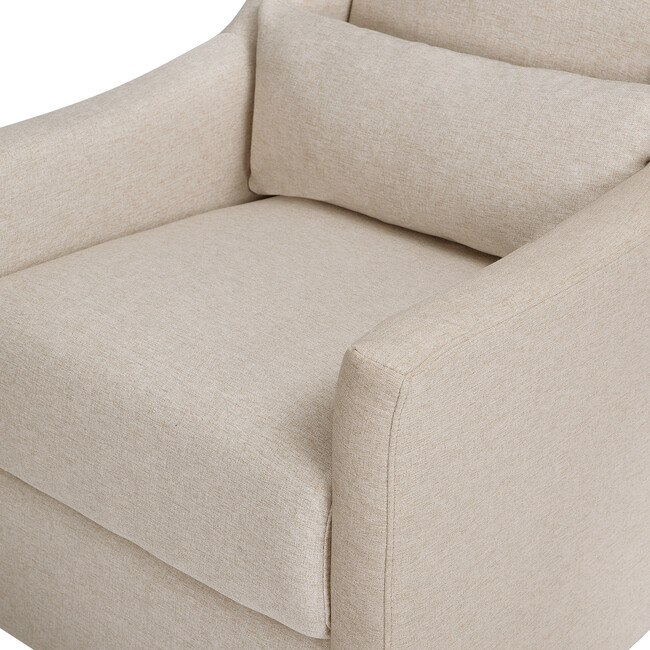 Toco Swivel Glider and Ottoman, Beige Eco-Performance Fabric - Nursery Chairs - 7