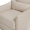 Toco Swivel Glider and Ottoman, Beige Eco-Performance Fabric - Nursery Chairs - 7 - thumbnail