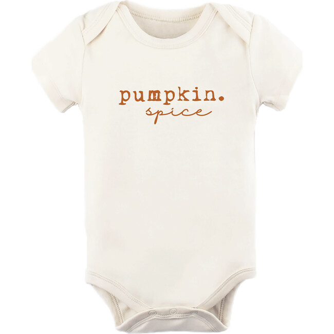 Pumpkin Spice Short Sleeve Onesie, Rust - Onesies - 1