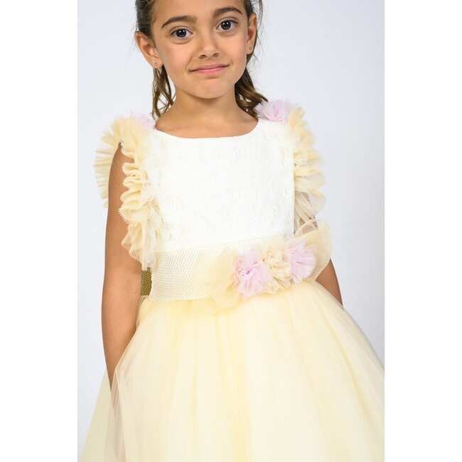 Loretta Dress, Champagne - Dresses - 5
