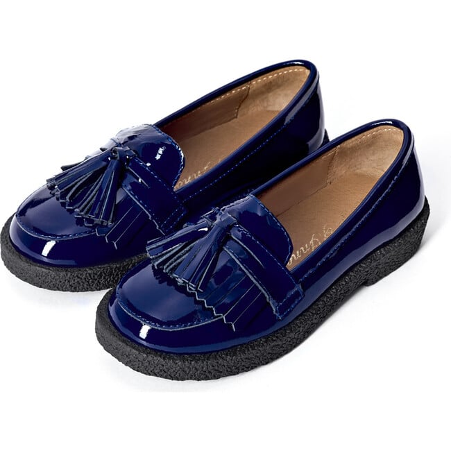 Vita Tassel Loafers, Navy - Loafers - 2