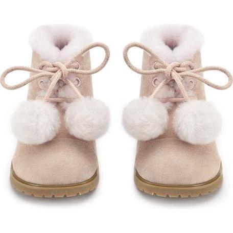 Zoey Pompon Boots, Pink