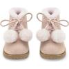 Zoey Pompon Boots, Pink - Boots - 2