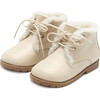 Zoey Leather Boots, Milk - Boots - 2