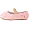 Zelda Velvet Ballet Flats, Pink - Flats - 1 - thumbnail
