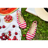 Matilda Canvas Slingback, Red Stripe - Flats - 3