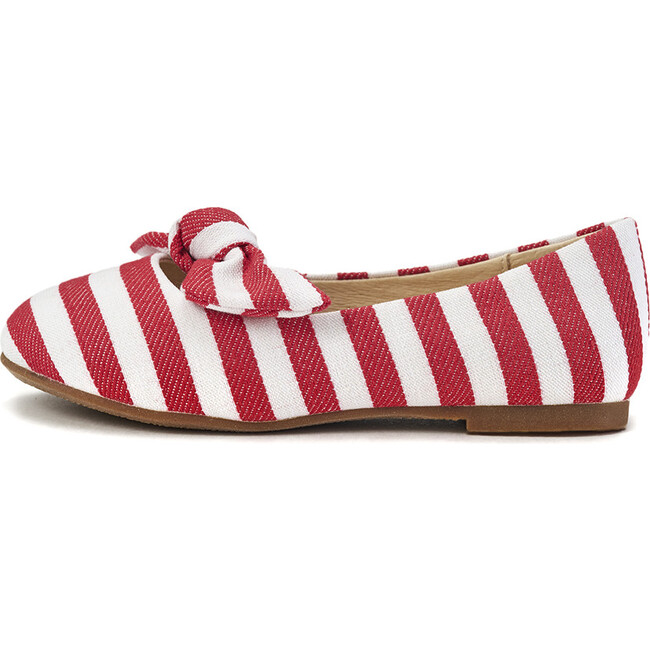 Lucy Flat, Red Stripe - Flats - 1