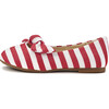 Lucy Flat, Red Stripe - Flats - 1 - thumbnail