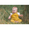 Yellow Denim Overall Shorts - Overalls - 5