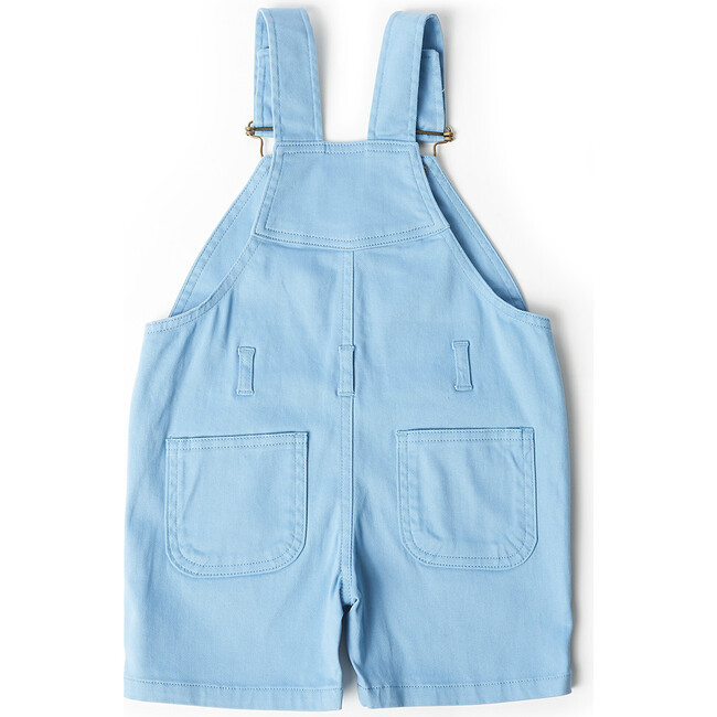 Sky Blue Overall Shorts - Overalls - 4