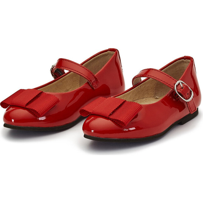 Ellen Bow Mary Jane, Red - Mary Janes - 2