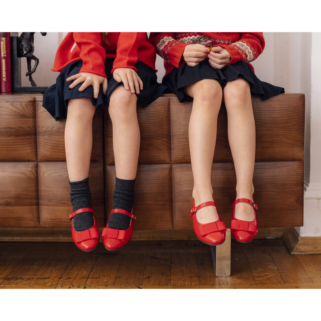 Ellen Bow Mary Jane, Red - Mary Janes - 4