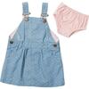 Overally Dress, Dotty Denim - Play Dresses - 1 - thumbnail