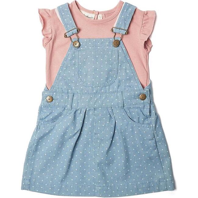 Overally Dress, Dotty Denim - Play Dresses - 3