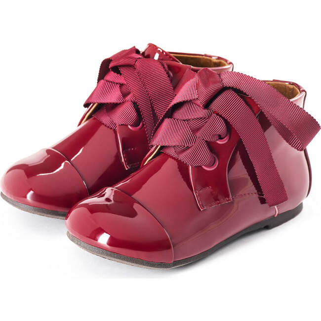 Jane Boots, Burgundy Patent - Boots - 2
