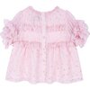 Hillary Top, Pretty in Pink Lurex Dot - Dresses - 2