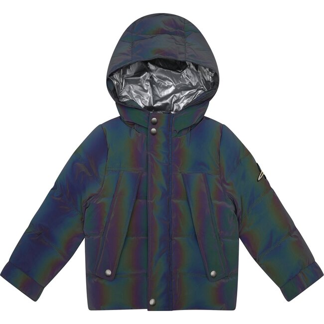 Edmund Puff Jacket, Delorean Grey Hologram - Jackets - 1