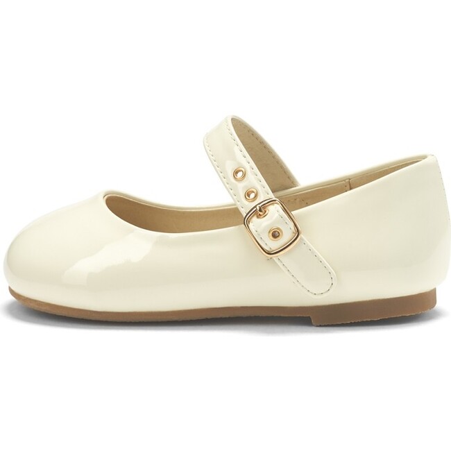 Eva Patent Leather Mary Jane, White