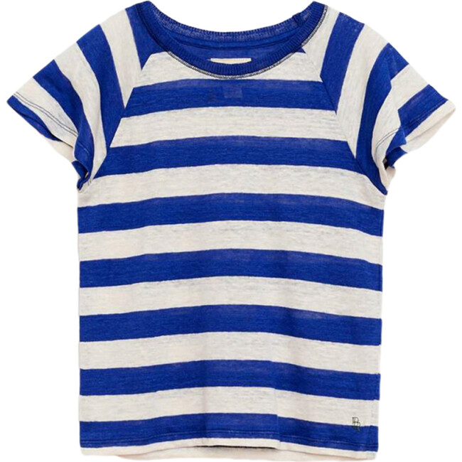 Moli T-Shirt, Blue Stripe - Tees - 1