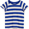 Moli T-Shirt, Blue Stripe - Tees - 1 - thumbnail