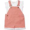 Arizona Short Dungarees, Pink - Overalls - 3