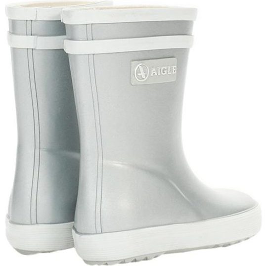 Baby Flac Rain Boot, Silver - Rain Boots - 2