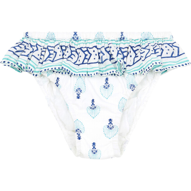 Zanzibar Baby Swim Bottoms, Aqua - One Pieces - 1