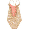 Frilled Swimsuit, Pink Gold - One Pieces - 2