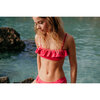 Bali Two Piece Bikini, Raspberry & Gold - Two Pieces - 2