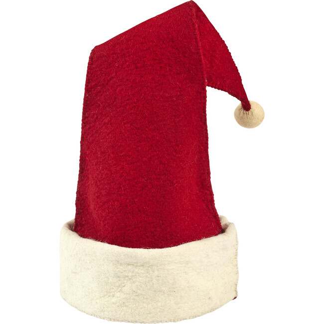 Wool Holiday Tree Topper, Santa Hat - Toppers - 1