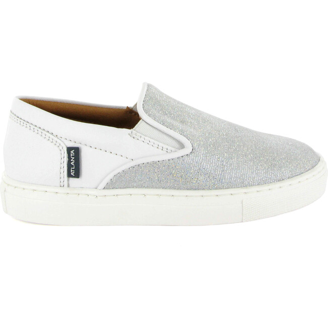 Slip On Sneaker, White Leather