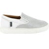 Slip On Sneaker, White Leather - Sneakers - 1 - thumbnail