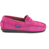 Penny Moccasins in Suede Leather, Fuchsia - Loafers - 1 - thumbnail