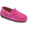 Penny Moccasins in Suede Leather, Fuchsia - Loafers - 2