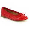 Patent Leather Ballerina, Red - Flats - 1 - thumbnail