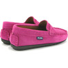 Penny Moccasins in Suede Leather, Fuchsia - Loafers - 4