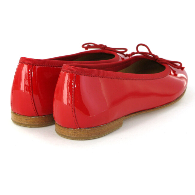 Patent Leather Ballerina, Red - Flats - 2