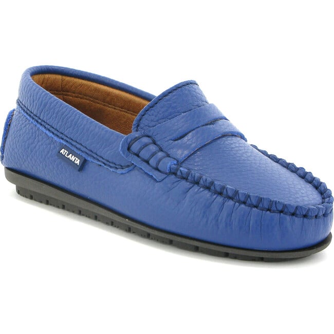 Penny Moccasins in Grainy Leather, Submarine