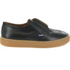 Oxford Tennis Sneaker, Black Leather - Sneakers - 1 - thumbnail