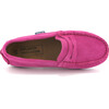 Penny Moccasins in Suede Leather, Fuchsia - Loafers - 5