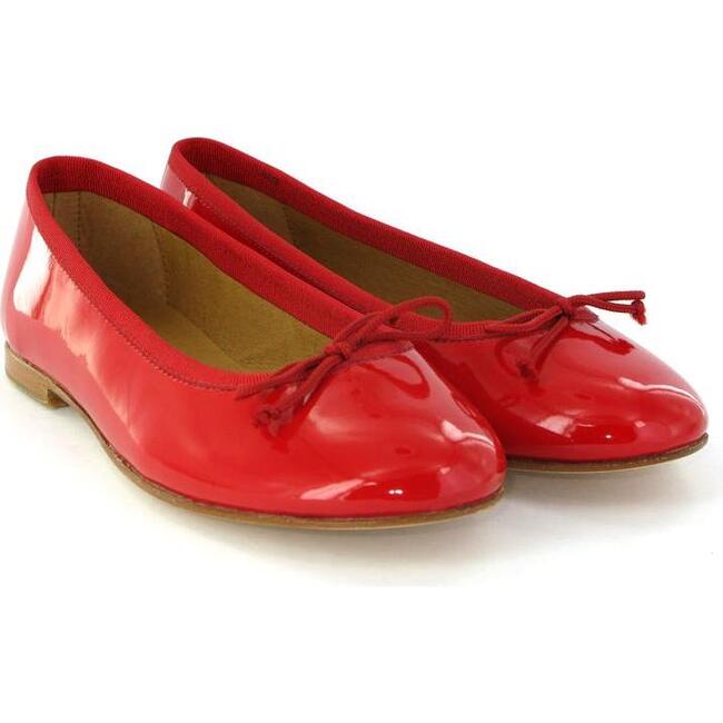 Patent Leather Ballerina, Red - Flats - 4