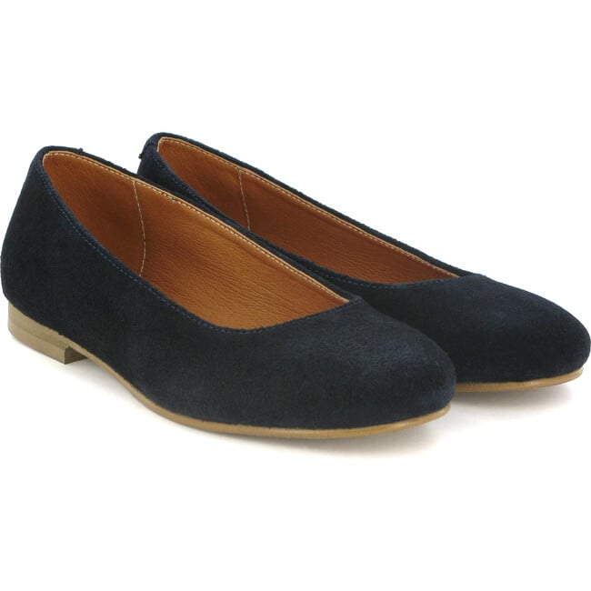 Suede Ballerinas, Blue - Flats - 2