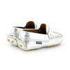 Baby Penny Moccasins in Metallic Leather, Silver - Loafers - 4