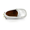 Baby Penny Moccasins in Metallic Leather, Silver - Loafers - 5