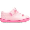 Peu Cami Lace Up First Walker, Pastel Pink - Sneakers - 3 - thumbnail