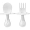 Ergonomic Utensils with Travel Case, White - Food Storage - 1 - thumbnail