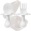 Ergonomic Utensils with Travel Case, White - Food Storage - 2