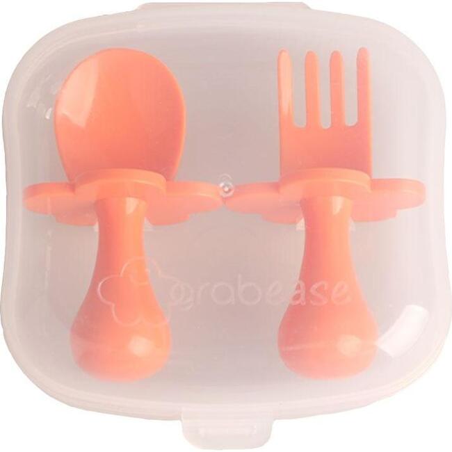 Ergonomic Utensils with Travel Case, Orange - Food Storage - 2