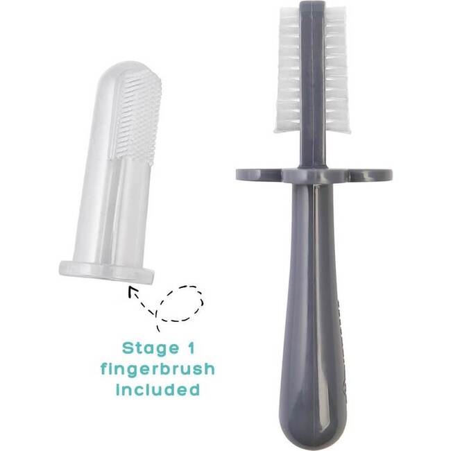 Double Sided Toothbrush, Gray